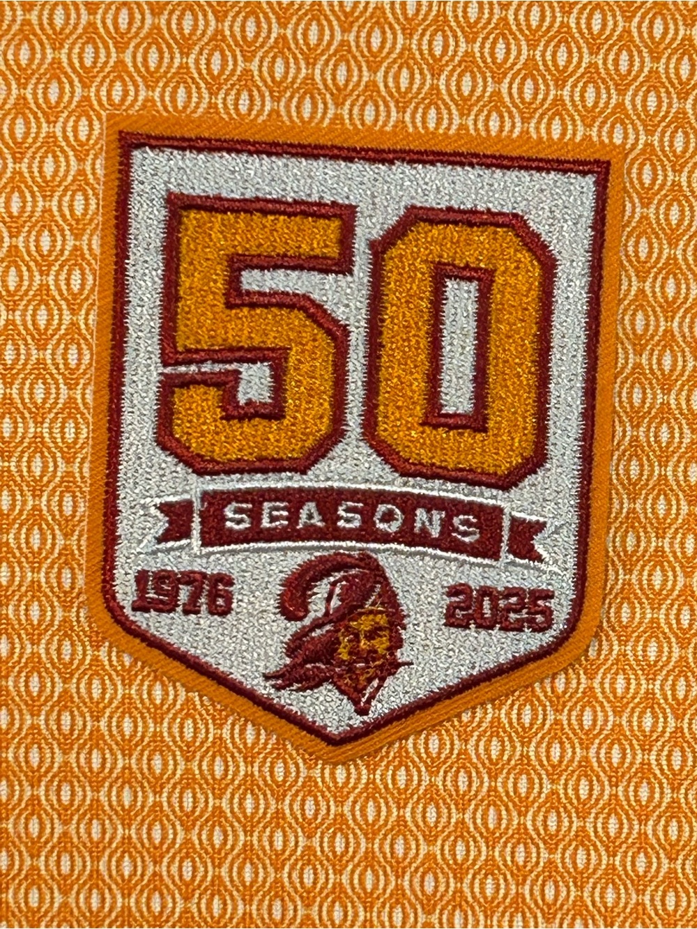 Tampa Bay Buccaneers Polo with 50th Anniversary Patch - Picture 2 of 4